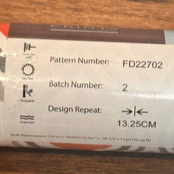 NEW A Street Prints Mirabelle Coral Red & Grey Geometric Wave Wallpaper FD22702 - Picture 6 of 9